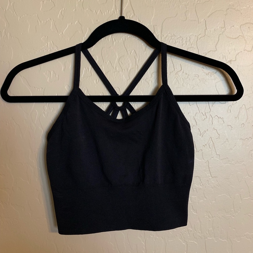 Z by Zella Strappy Sports Bra Black